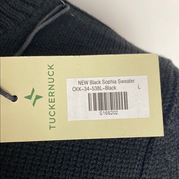 New Tuckernuck Black Sophia Turtleneck Wool / Acrylic Sweater Women’s Size L - Picture 4 of 9